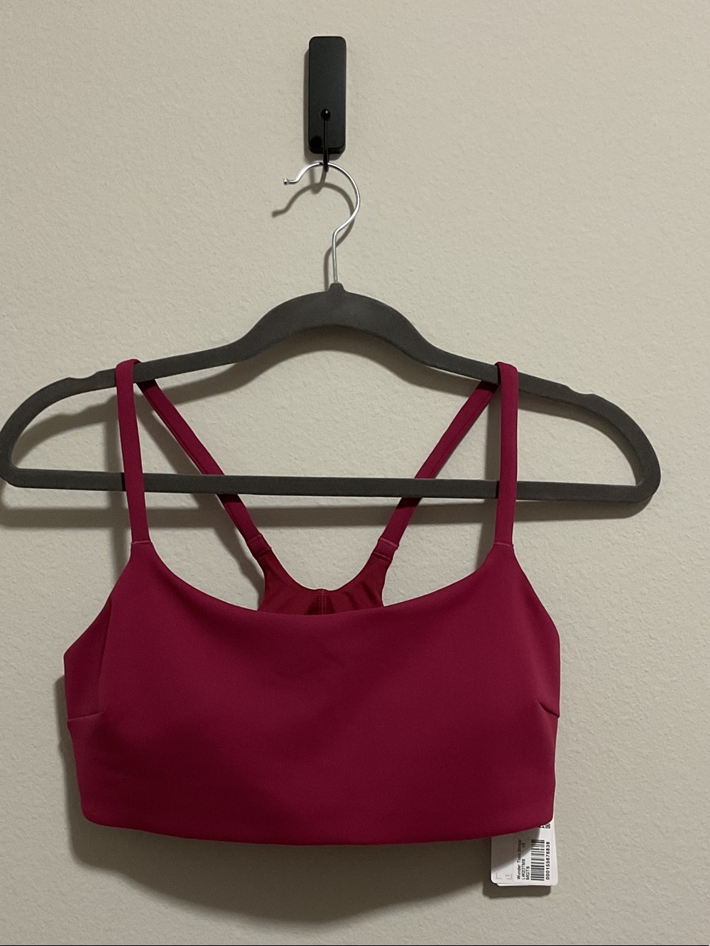 Lululemon Wunder Train Strappy Racer Bra - Magenta Smoke - Size 10 C/D (NWT)